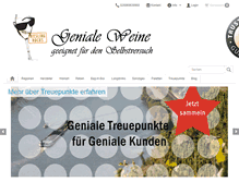 Tablet Screenshot of genialeweine.com